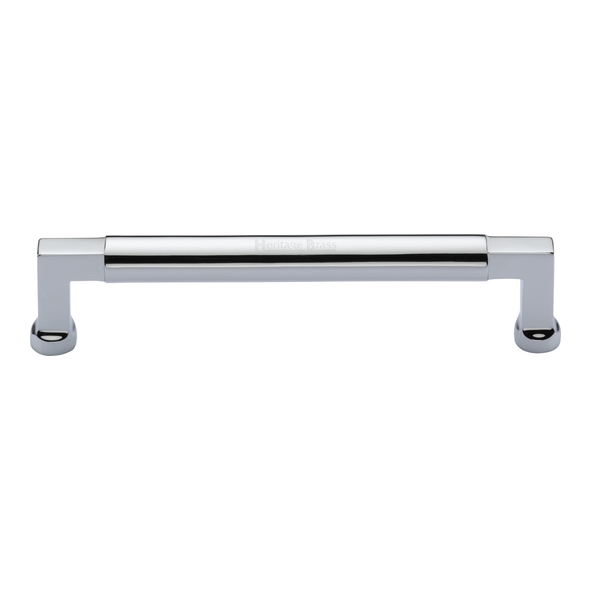 C0312 160-PC • 160 x 176 x 40mm • Polished Chrome • Heritage Brass Bauhaus Cabinet Pull Handle